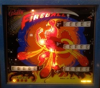 Image # 65295: Fireball Illuminated Backglass