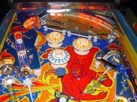 Image # 44011: Fireball Upper Playfield 
(Serial number 4436.)