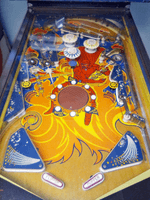 Image # 75716: Fireball German Playfield 
(The cabinet serial number is 5094. The backbox serial number is 5099.)