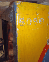 Image # 75720: Fireball German Later Production Backbox Serial Number 
(The backbox serial number is 5099. The cabinet serial number is 5094.)