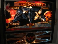 Image # 50030: Firepower II Illuminated Backglass