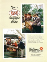 Image # 4633: Fire! (Champagne Edition) Flyer 
(Artist Mark Sprenger is shown playing the game, wearing a blue jacket.)