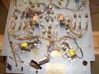 Image # 49156: Flight 2000 Under Lower Playfield 
(In this view, some hardware may have been removed. Serial number 598. Edge of playfield dated 'June 12, 1980'.)