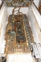 Image # 65320: Flip Flop Early Production Inside Cabinet 
(Some wiring was not connected to the motor. Serial number 1016.)