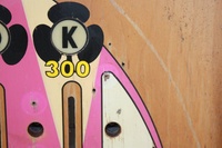 Image # 49337: Flip a Card Beige K Lane - Detail 
(In the center of this image shows the original shade of white where a post was removed.)