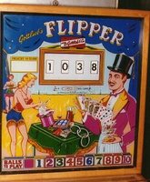 Image # 857: Flipper Early Production Backbox and Backglass