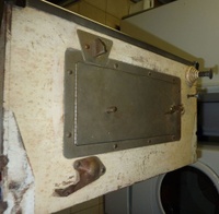 Image # 54539: Flipper Cabinet - Front 
(Serial number G31384 is located just above the coin door in the center.)