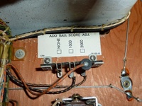 Image # 54545: Flipper Add Ball Score Adjustment 
(Serial number G31384.)