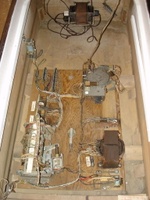 Image # 31575: Flipper Parade Inside Cabinet 
(The white trim is after-factory repainting.)