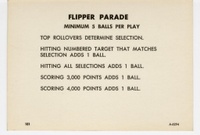 Image # 12206: Flipper Parade Score Card A-6294