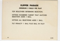 Image # 12209: Flipper Parade Score Card A-6352