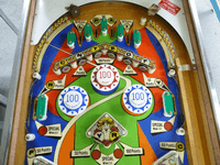 Image # 79886: Flying Carpet Sample Game - Upper Playfield 
(Serial number 01025 S.)