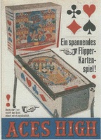 Image # 23041: Aces High German Ad 
(From the German operator magazine Automaten Markt, September 1965.)