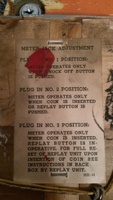 Image # 68440: Four Corners Meter Jack Adjustment Card 
(Affixed to the inside of the coin door.)