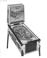 Image # 68058: 4 Roses Promotional Photo 
(The Instruction Card on this game is for Williams 1962 'King Pin' but with its name covered over.)