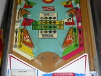 Image # 40357: 4 Square Sample Game - Lower Playfield 
(Serial number 01003 S.)