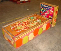 Image # 45408: Four Stars Cabinet - Right 
(The playfield has been stripped of nearly all of its components.)