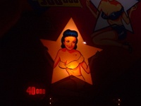 Image # 34017: Four Stars Illuminated Backglass - Detail