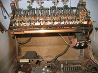 Image # 43582: Fun Fair Relay Bank 
(These relay switches are for the target and lane lights.)