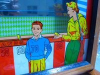 Image # 49366: Fun-Fair Backglass - Detail 
(Serial number 2161.)