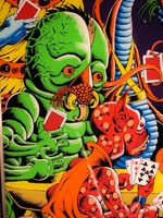 Image # 25228: Asteroid Annie and the Aliens Backglass - Detail