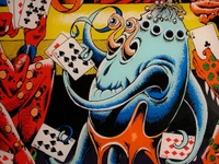 Image # 25230: Asteroid Annie and the Aliens Backglass - Detail