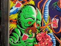 Image # 37762: Asteroid Annie and the Aliens Backglass - Detail
