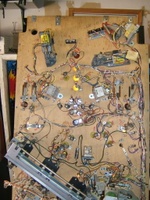 Image # 37308: Gamatron Under Lower Whitewood Playfield 
(This whitewood was made into a fully operational game by a collector.)