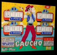 Image # 10873: Gaucho Backglass