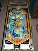Image # 53295: Gay 90's Playfield 
(The two bumper caps at the top of the playfield are not original to this game.)