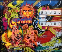Image # 63661: Gemini Sample Game - Illuminated Backglass