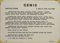 Image # 71689: Genie Instruction Card - 5 Balls